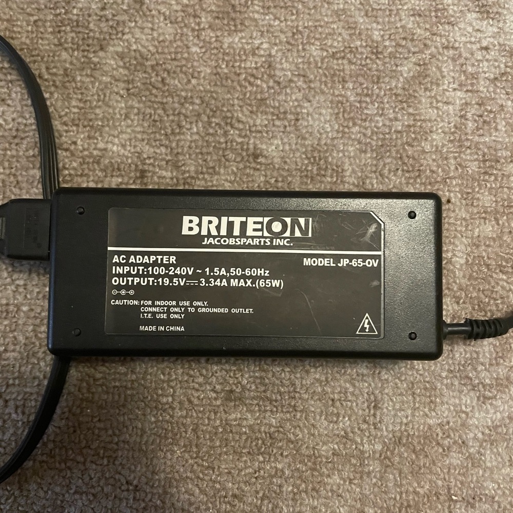 Briteon . Ac adapter Model: jp-65-ov working